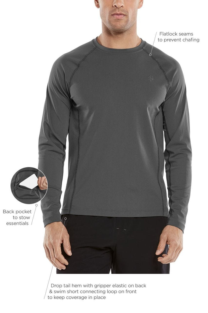 Men's Hightide Long Sleeve Swim Shirt | Charcoal