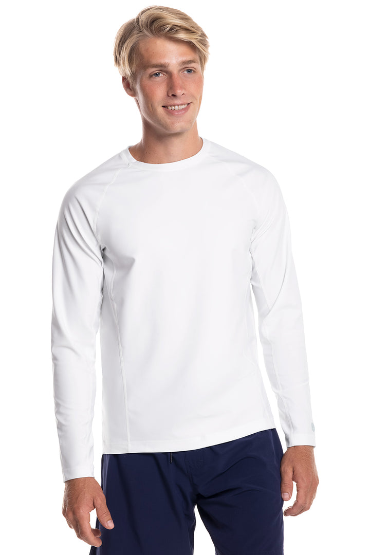 Men's Hightide Long Sleeve Swim Shirt | White