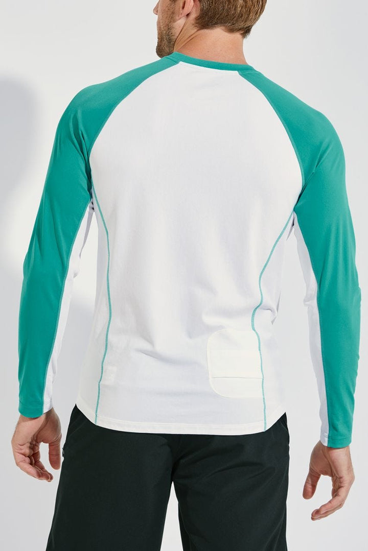 Men's Hightide Long Sleeve Swim Shirt | Cool Seafoam Colorblock