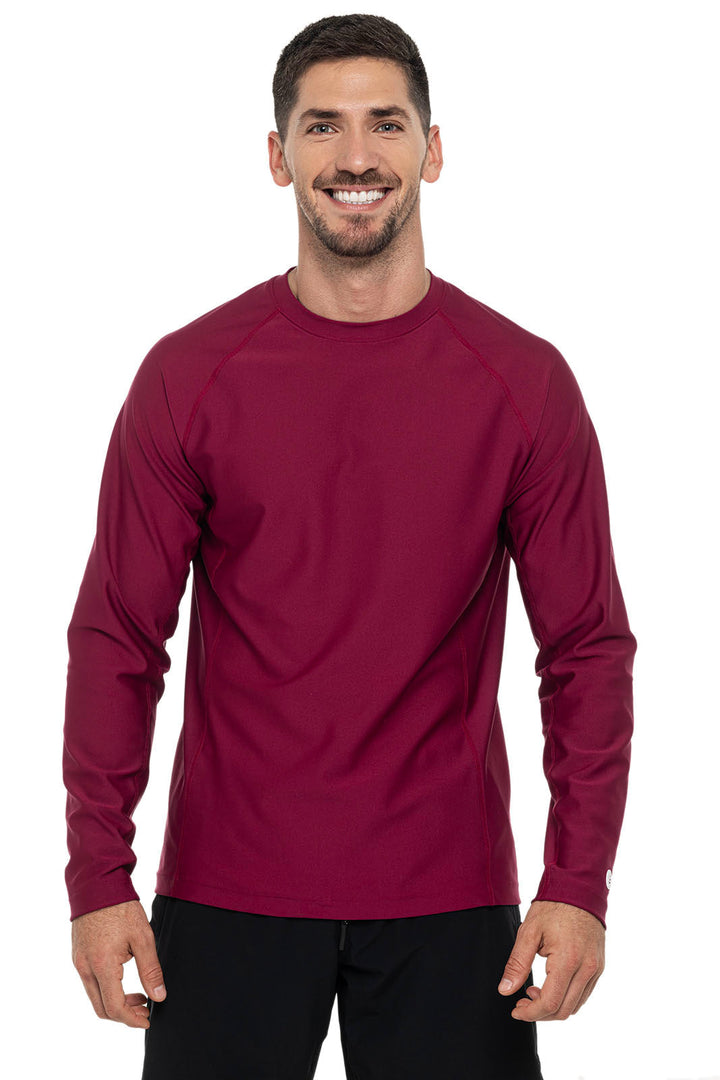 Men's Hightide Long Sleeve Swim Shirt | Red Crush