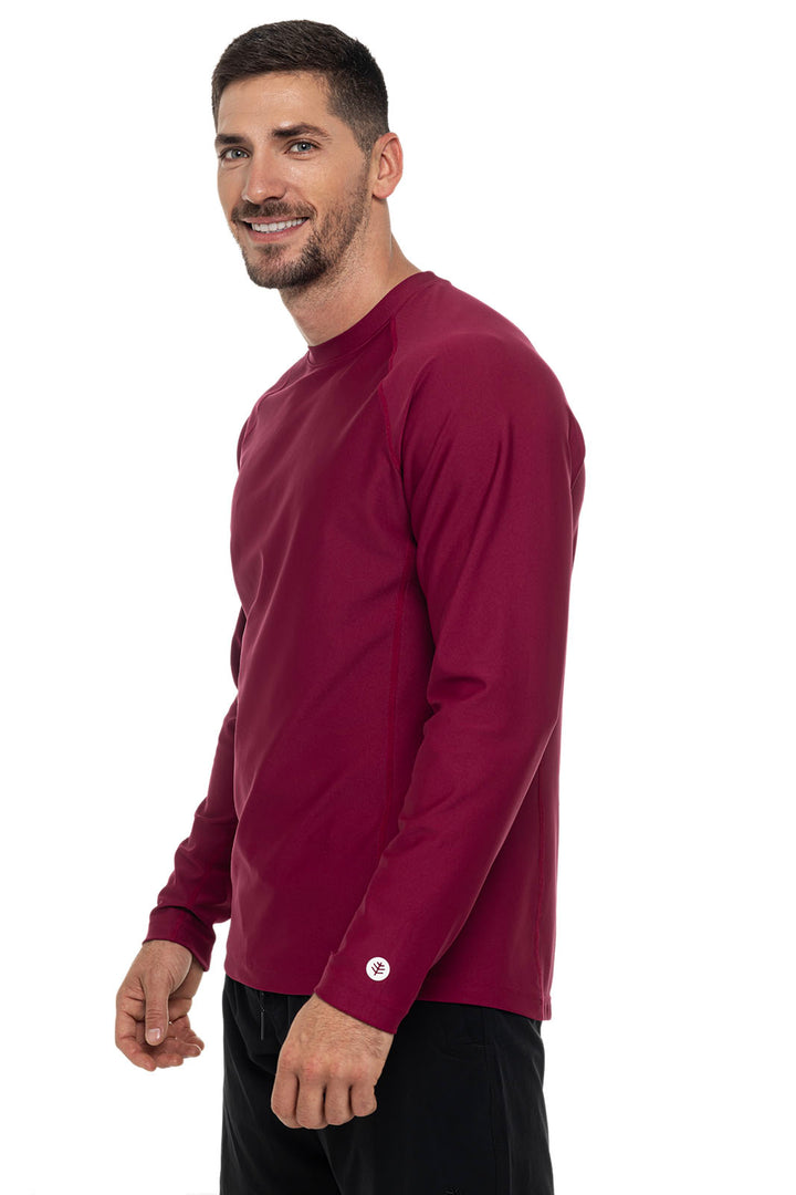 Men's Hightide Long Sleeve Swim Shirt | Red Crush