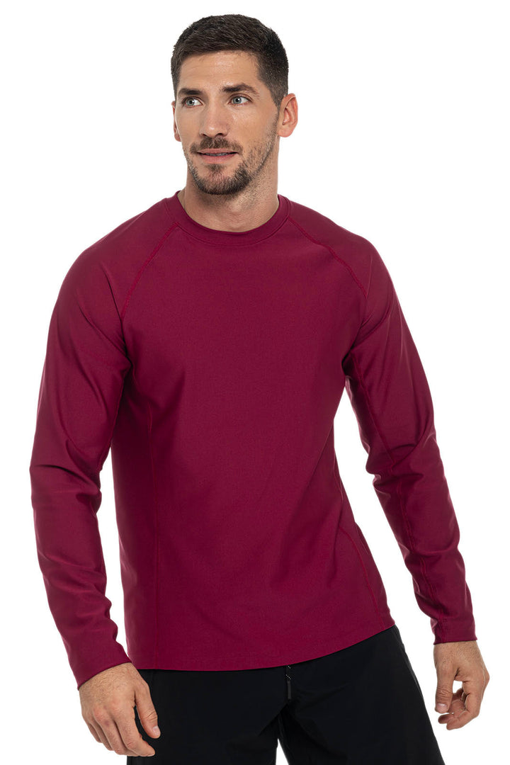 Men's Hightide Long Sleeve Swim Shirt | Red Crush