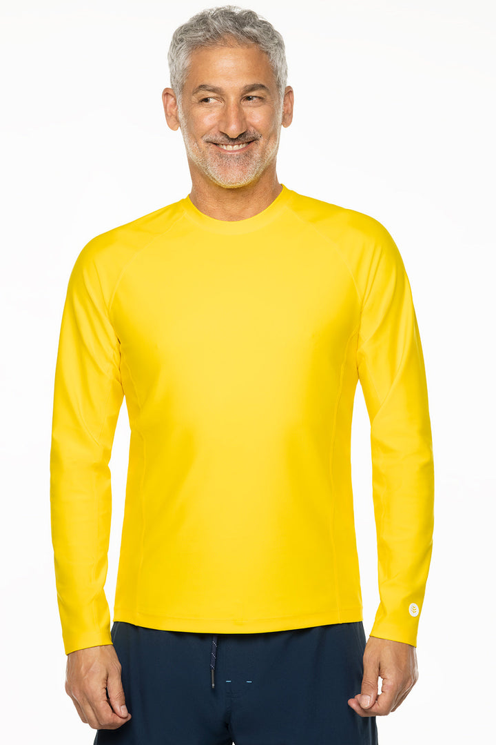 Men's Hightide Long Sleeve Swim Shirt | Bold Yellow