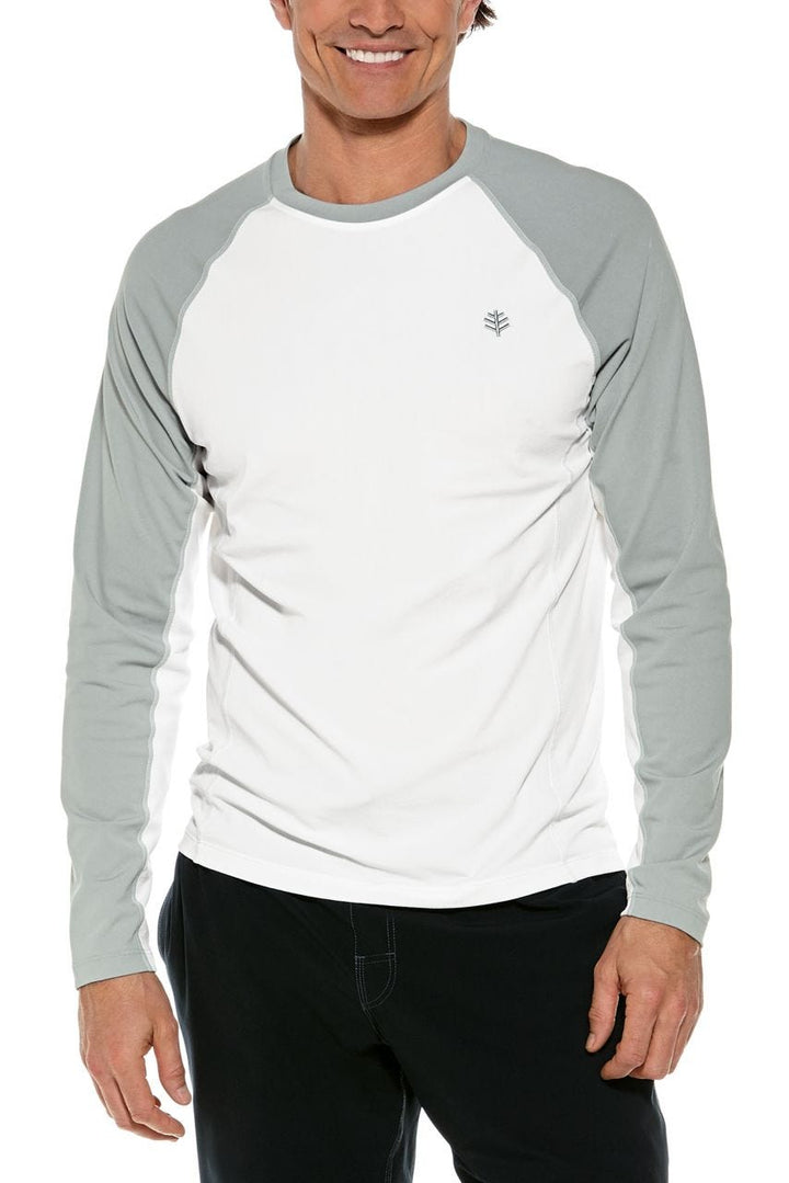 Men's Hightide Long Sleeve Swim Shirt | Mercury/White Colorblock