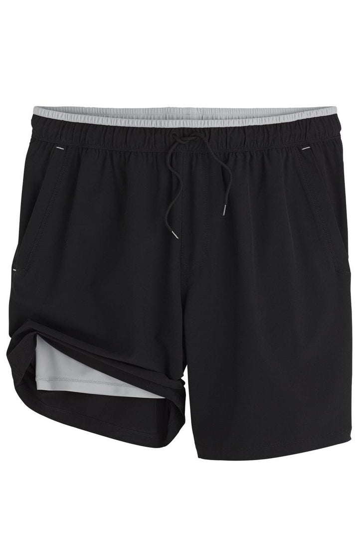 Men's Kahuna Swimming Shorts | Black Mercury Piping