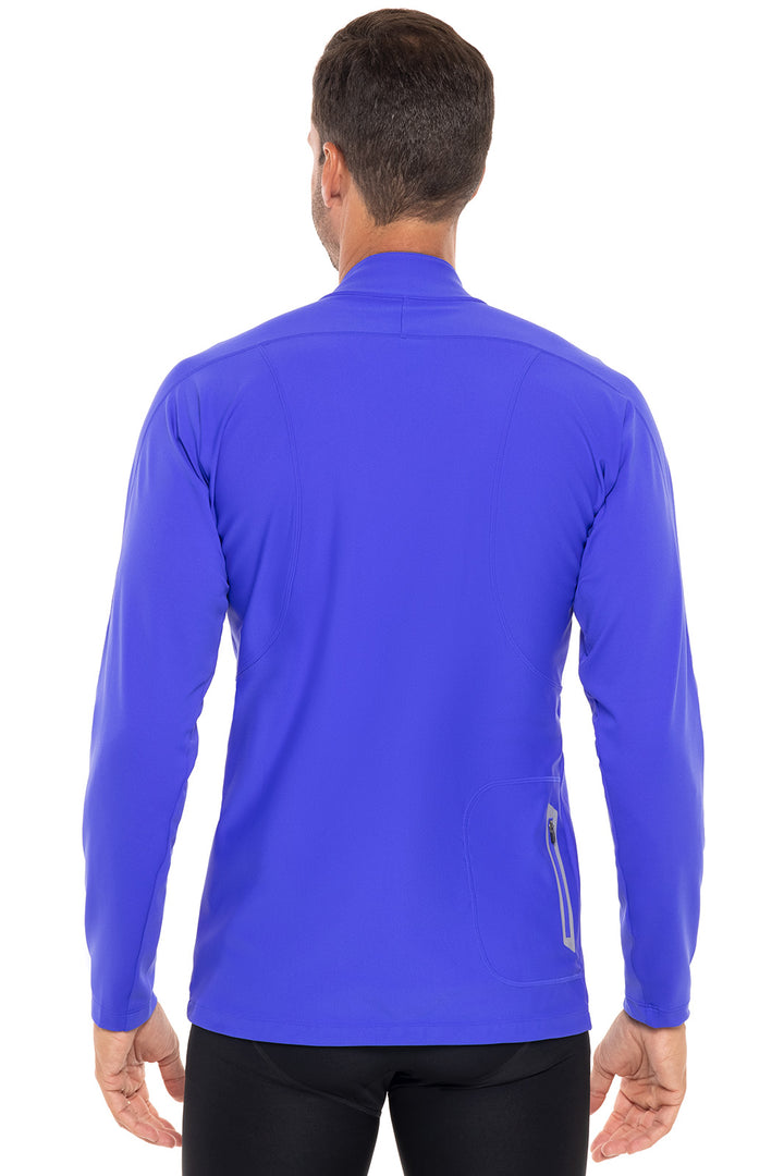 Men's Nocona Zip Rash Guard | Baja Blue