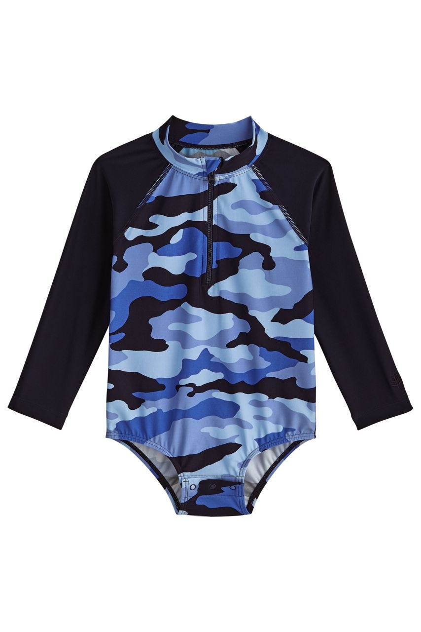 Coolibar UPF 50+ Baby Wave One-Piece Swimsuit - Sun Protective