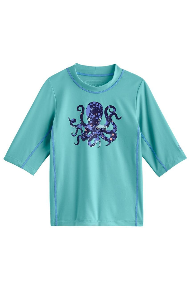 Kid's Sandshark Short Sleeve Surf Shirt | Coastal Blue