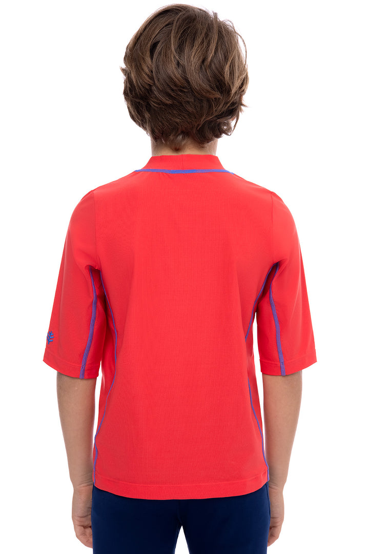 Kid's Sandshark Short Sleeve Surf Shirt | Radiant Red