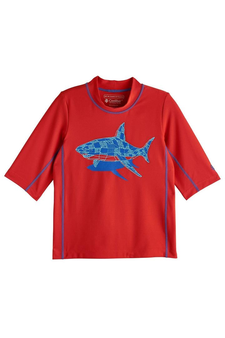 Kid's Sandshark Short Sleeve Surf Shirt | Radiant Red