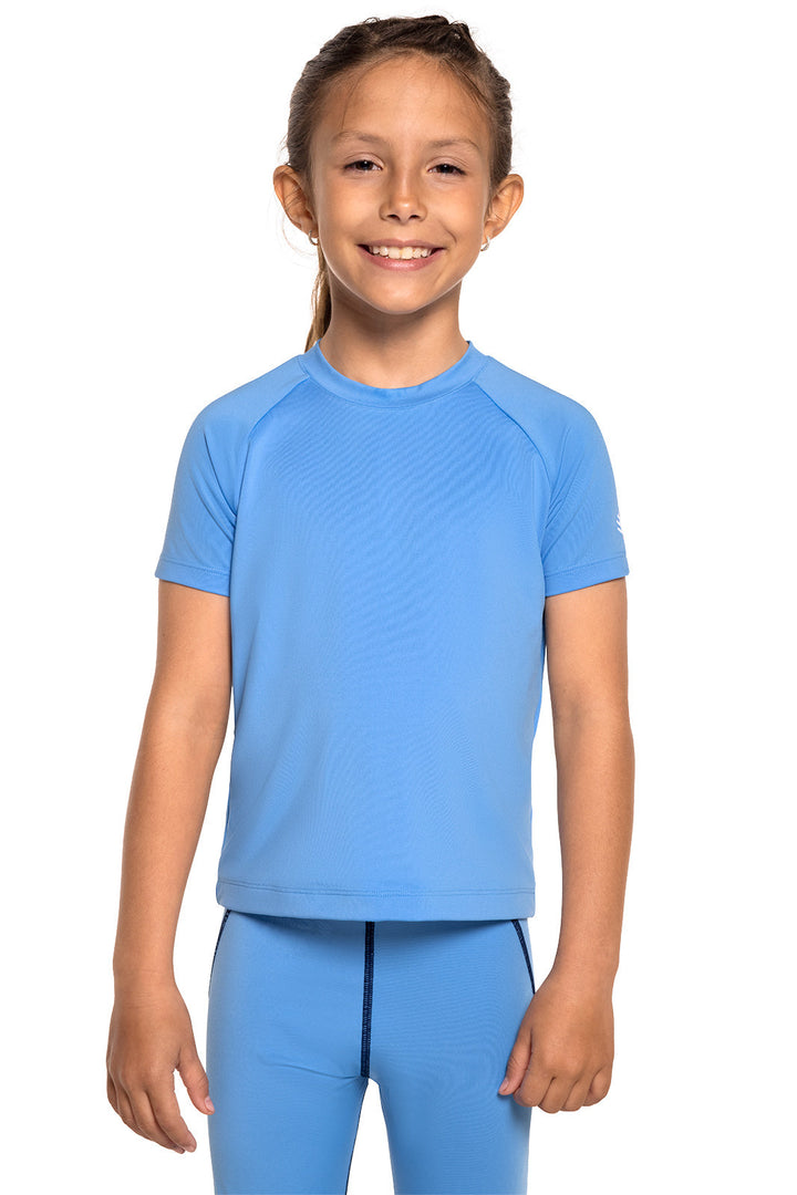 Kid's Sandshark Short Sleeve Surf Shirt | Clear Sky Blue