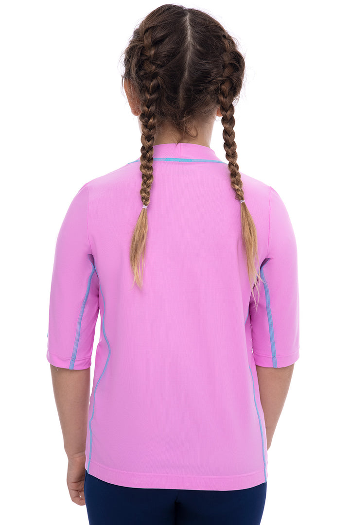 Kid's Sandshark Short Sleeve Surf Shirt | Tropical Orchid