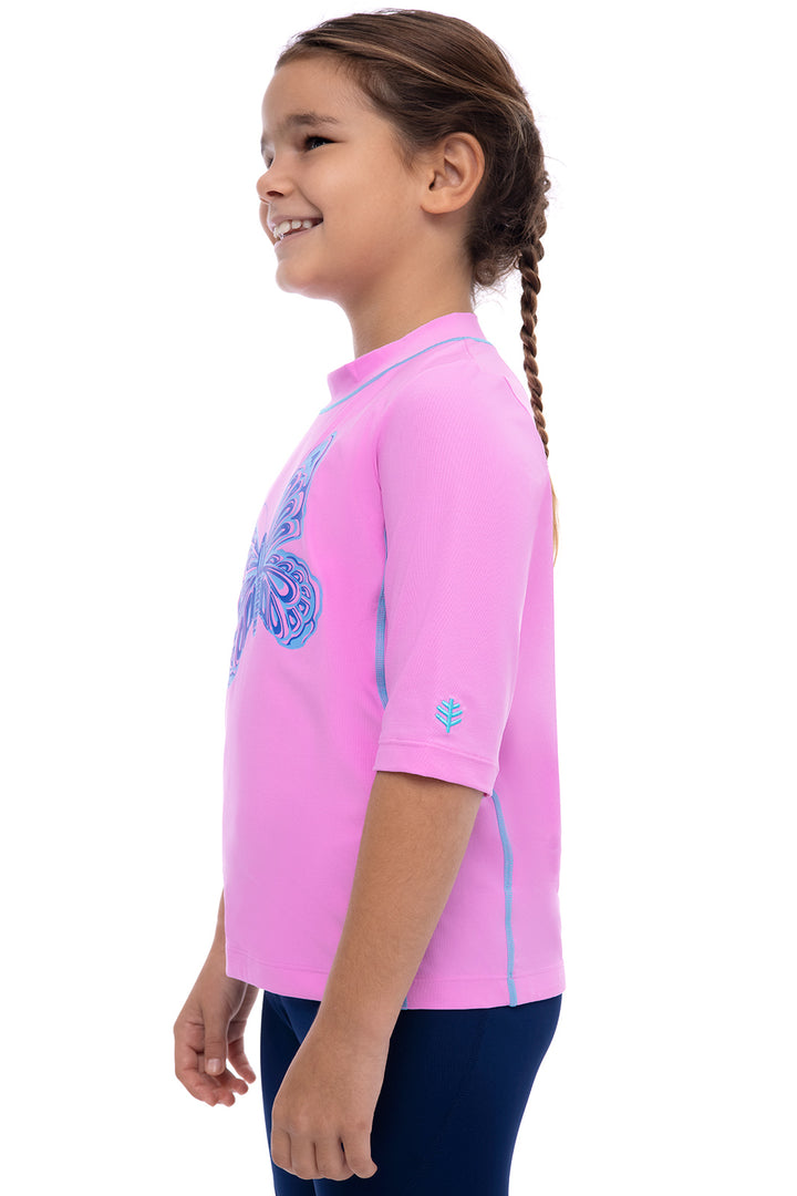 Kid's Sandshark Short Sleeve Surf Shirt | Tropical Orchid