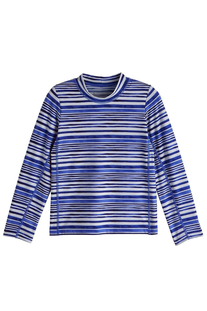 Kid's Sandshark Long Sleeve Surf Shirt | Sailor Watercolor Stripe