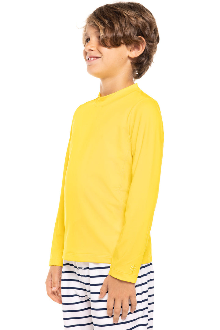 Kid's Sandshark Long Sleeve Surf Shirt | Bold Yellow