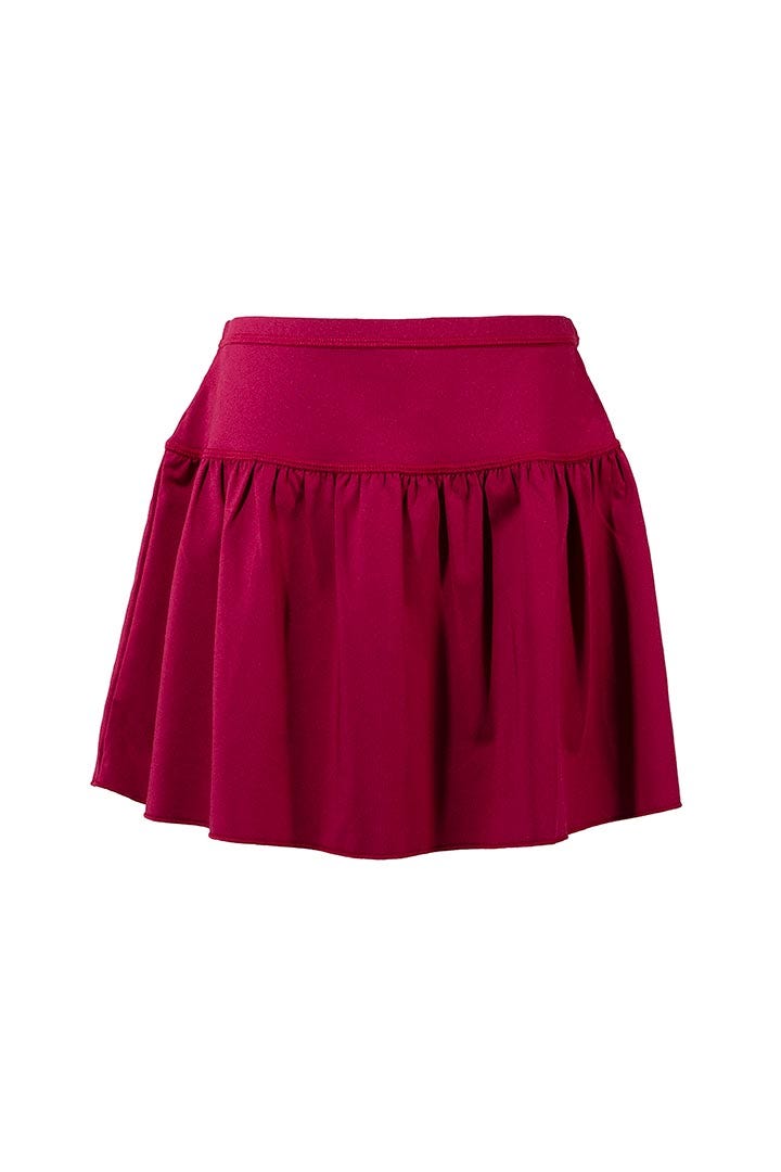 Girl's Wavecatcher Swim Skirt | Red Crush