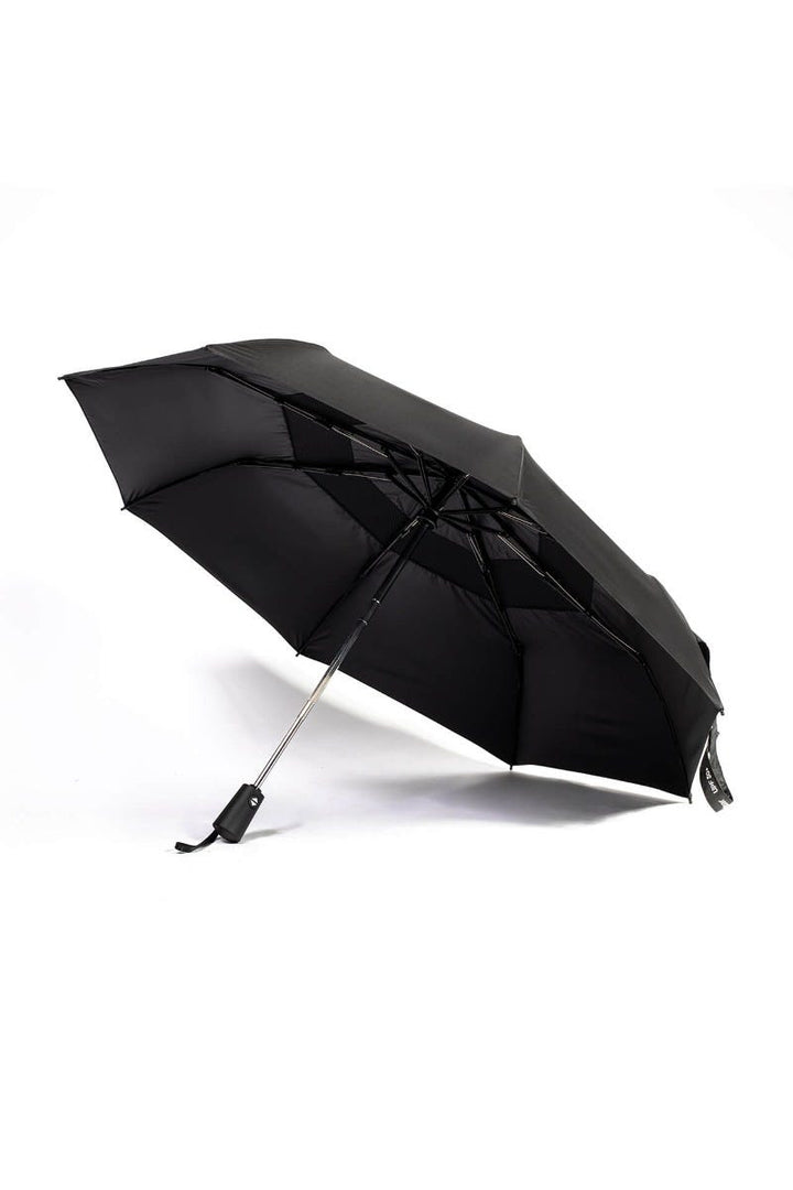 42 Inch Sodalis Travel Umbrella | Black Matte Black Coating