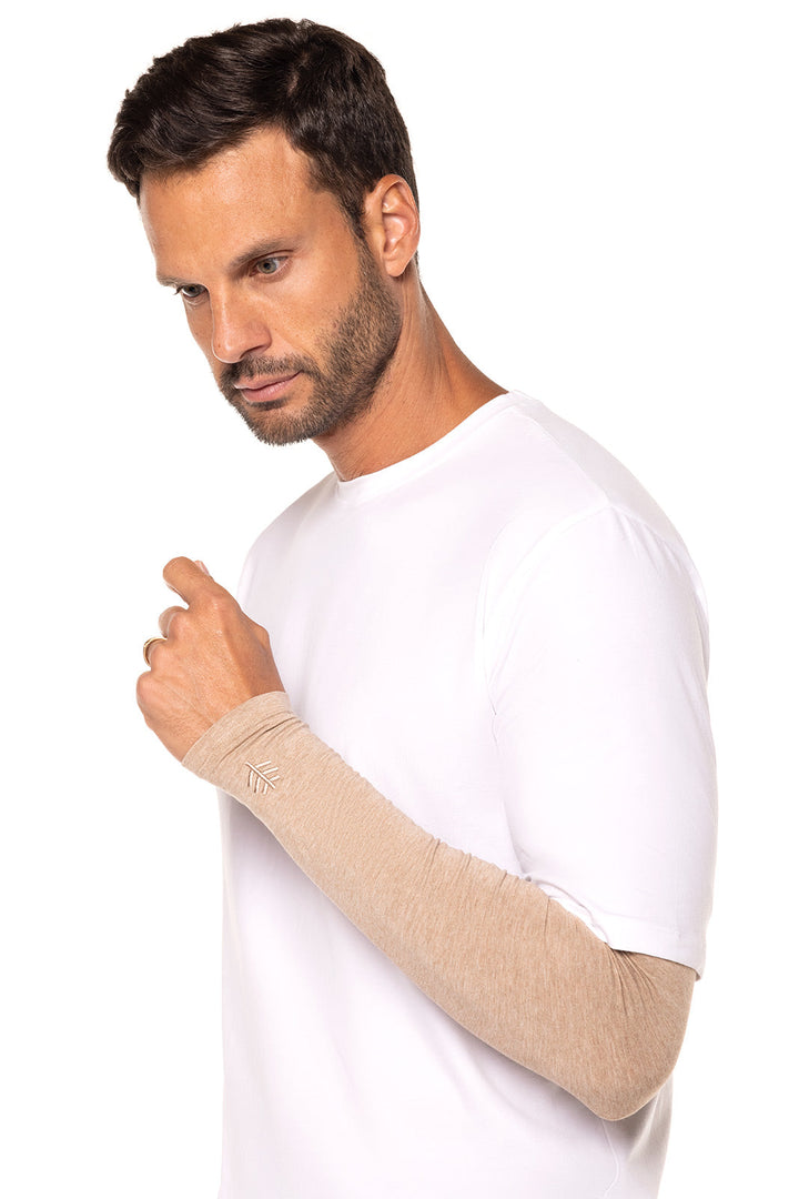 Men's Navagio Sun Sleeves | Dark Taupe Heather