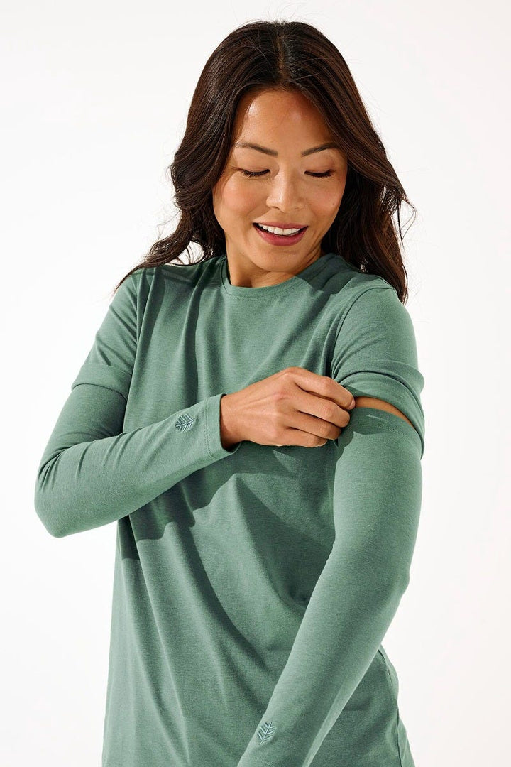 Women's Navagio Sun Sleeves | Green Ivy