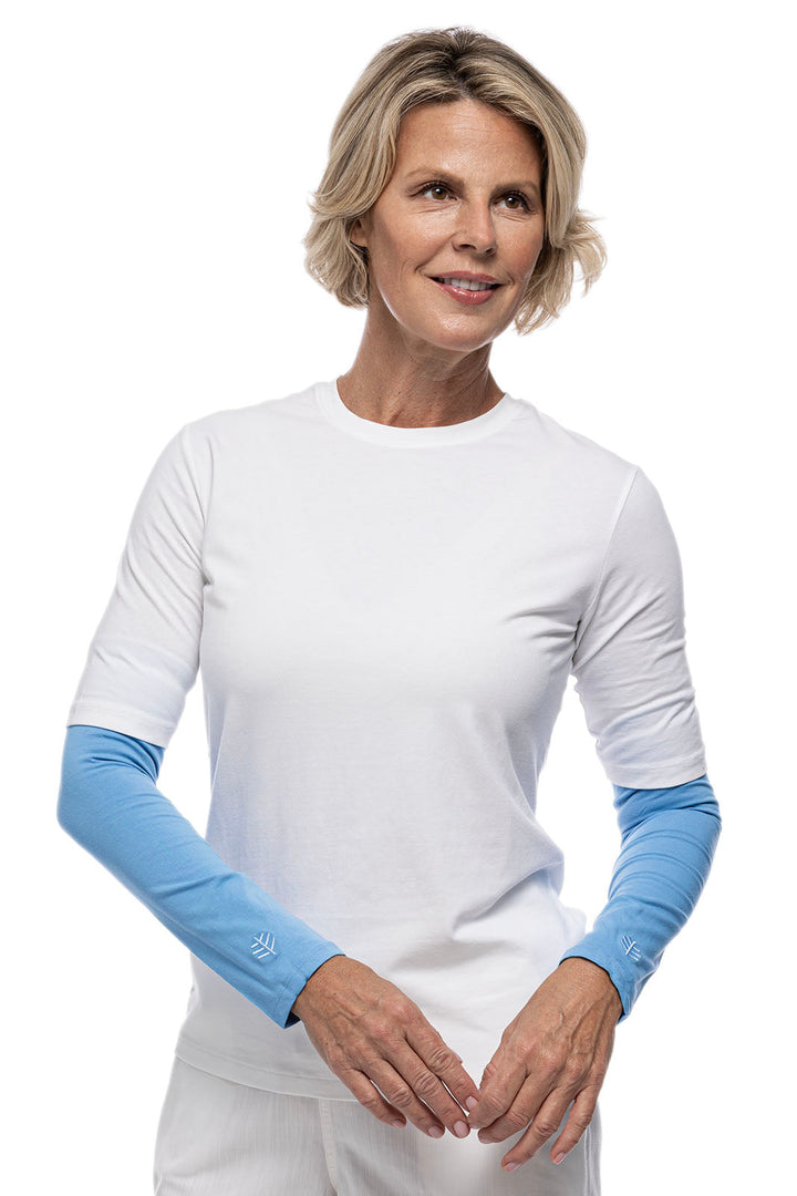 Women's Navagio Sun Sleeves | Clear Sky Blue