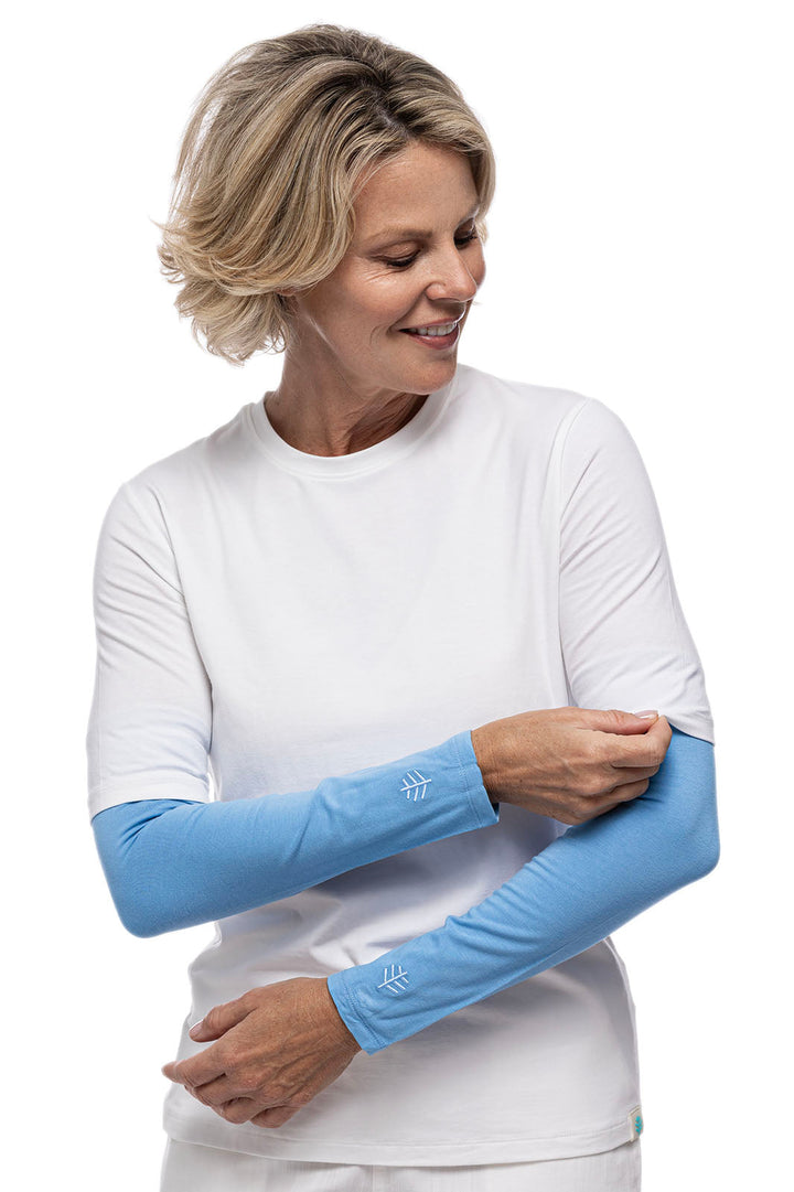 Women's Navagio Sun Sleeves | Clear Sky Blue