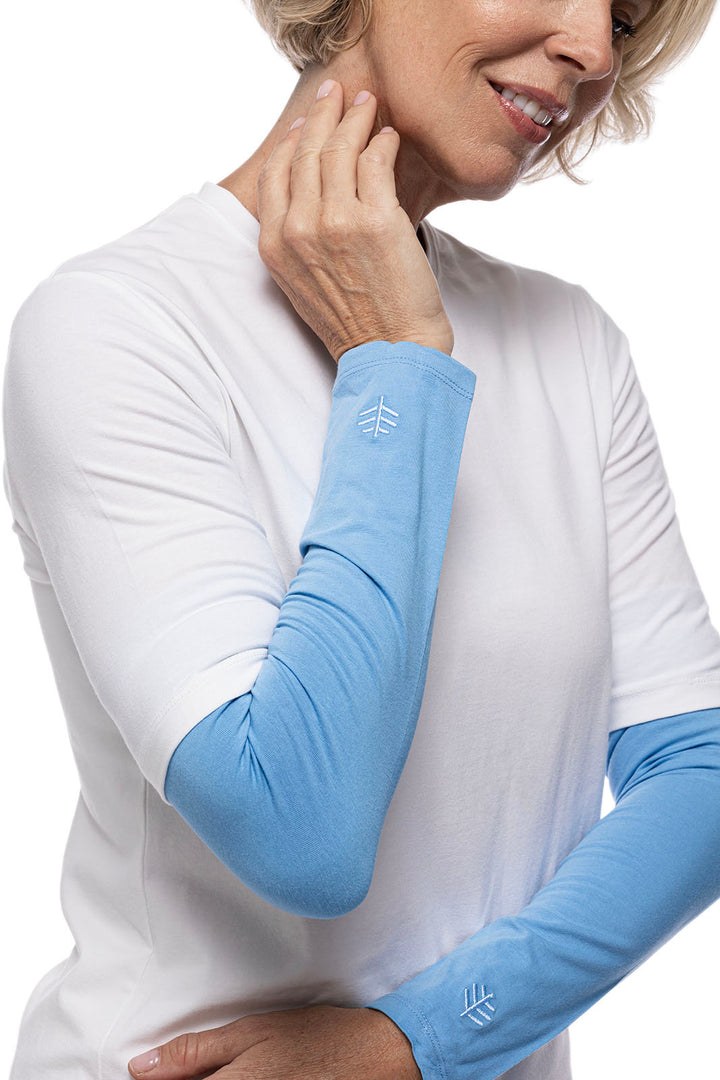 Women's Navagio Sun Sleeves | Clear Sky Blue