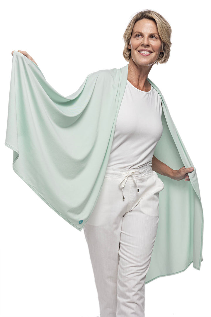 Women's Bhakti Sun Shawl | Misty Aqua