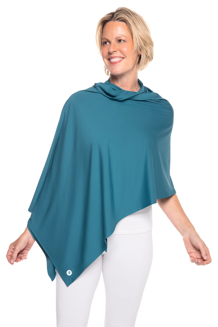 Women's Bhakti Sun Shawl  | Tahitian Teal