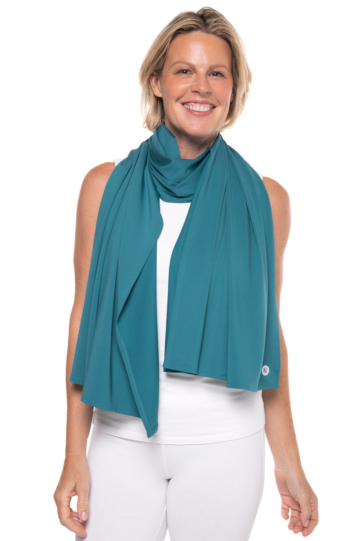 Women's Bhakti Sun Shawl  | Tahitian Teal