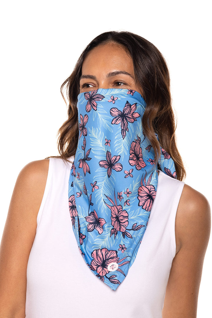 Unisex Virasana Performance Sun Bandana | Clear Sky Blue TROPICAL DAZE