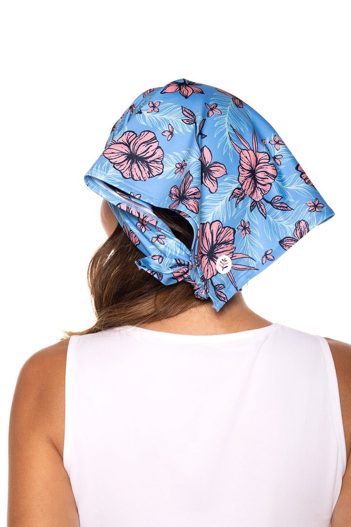 Unisex Virasana Performance Sun Bandana | Clear Sky Blue TROPICAL DAZE