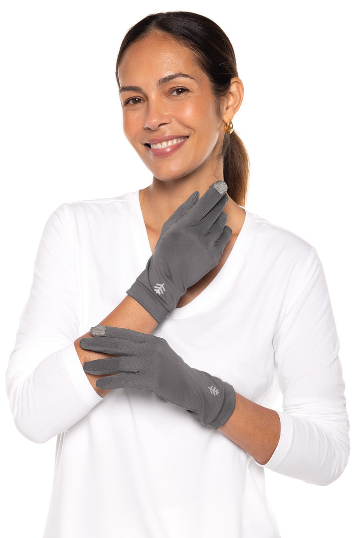 Unisex Gannett UV Gloves | Warm Taupe Coastal Ikat