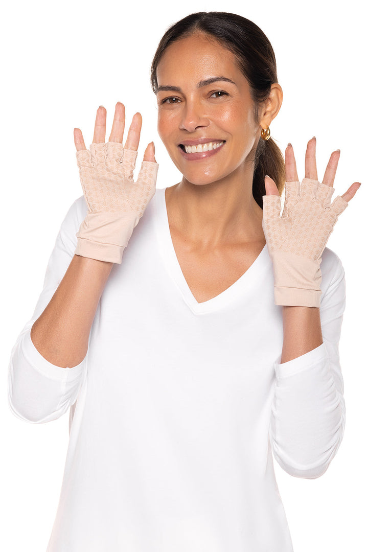 Ouray UV Fingerless Sun Gloves | Beige