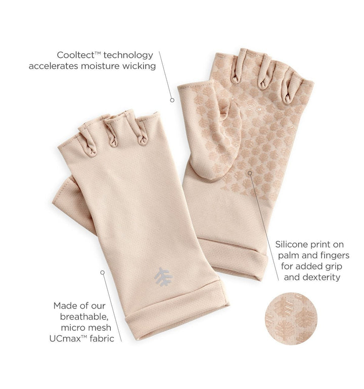 Ouray UV Fingerless Sun Gloves | Beige