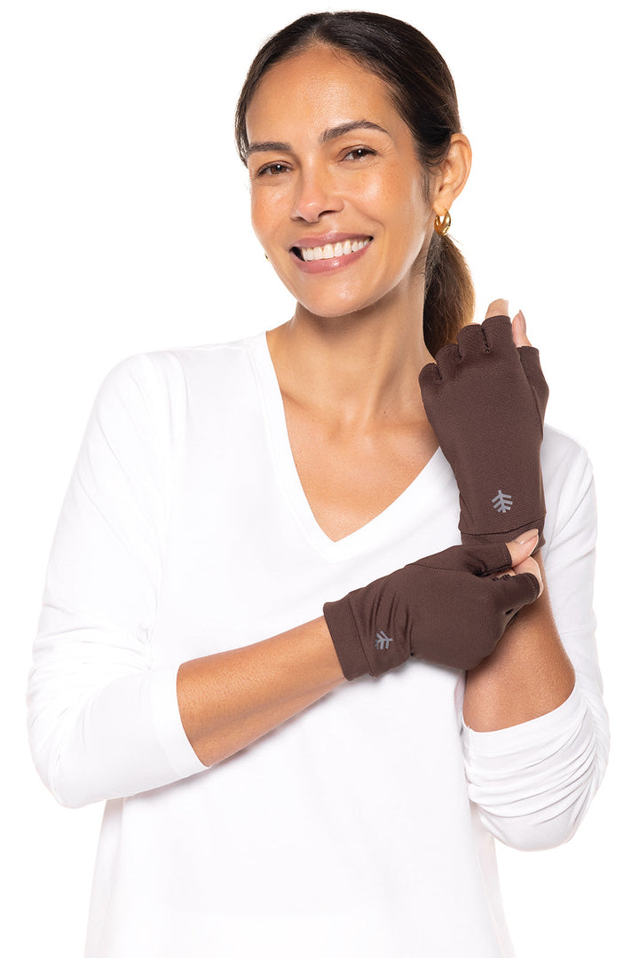 Ouray UV Fingerless Sun Gloves | Chestnut