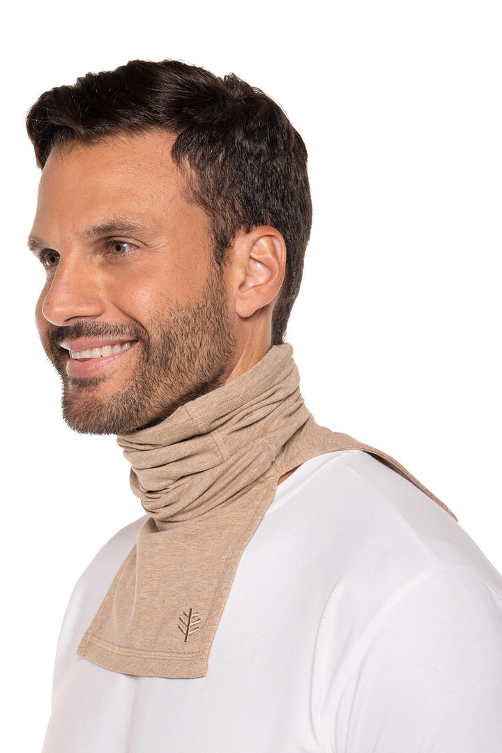 Key West Sun Neck Gaiter | Dark Taupe Heather