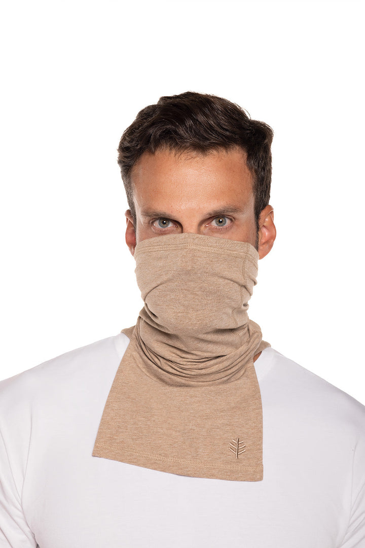 Key West Sun Neck Gaiter | Dark Taupe Heather