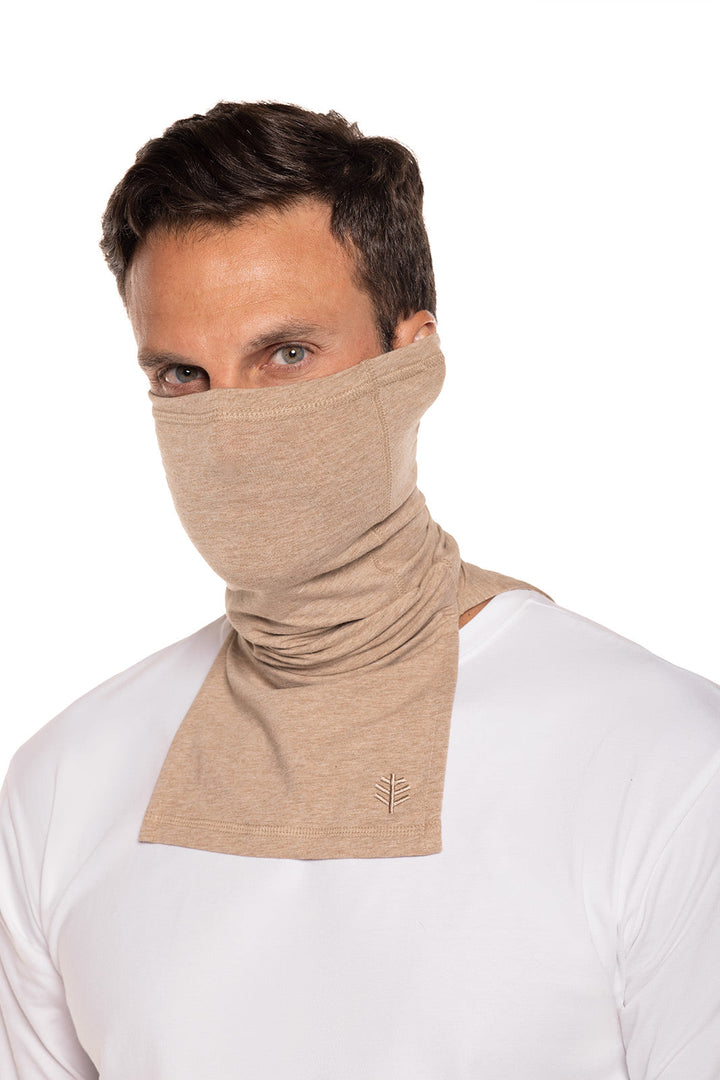 Key West Sun Neck Gaiter | Dark Taupe Heather