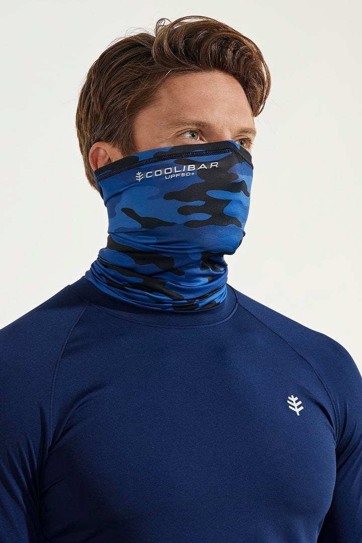 Unisex Virasana Performance Sun Gaiter | Dark Blue Modern Camo