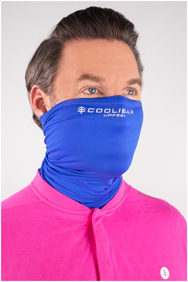 Unisex Virasana Performance Sun Gaiter | Baja Blue