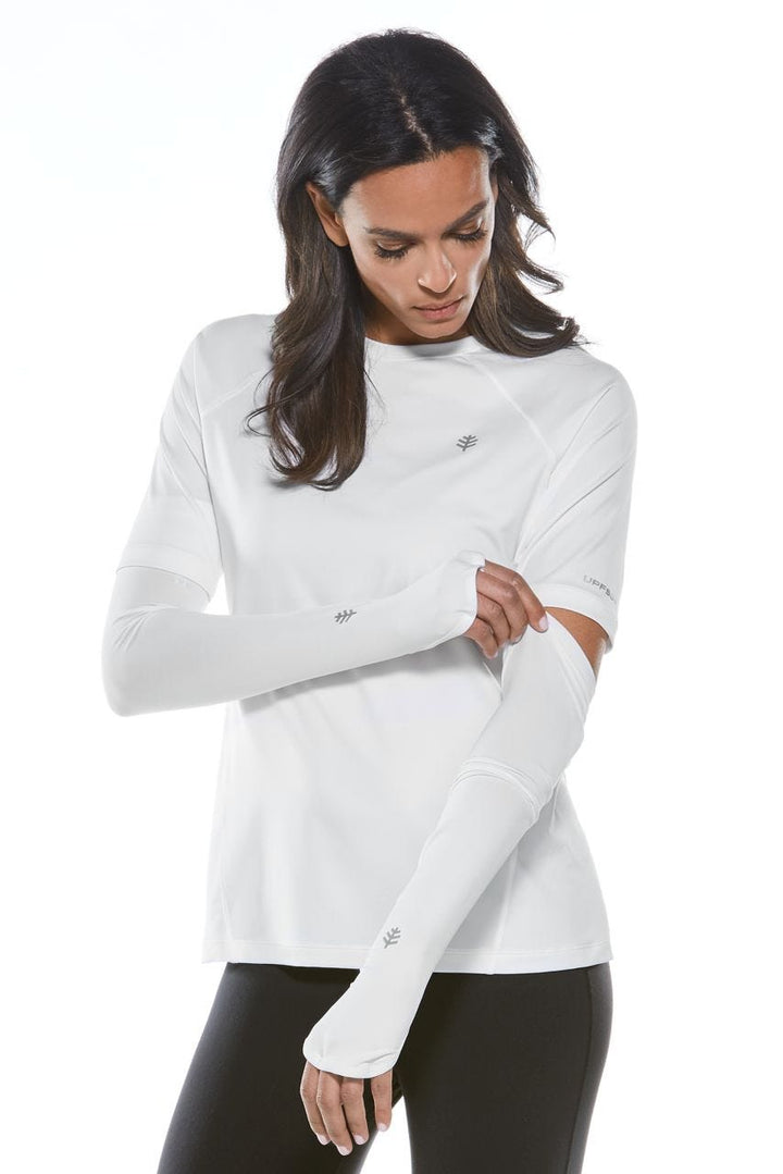 Women's Backspin Performance Sleeves | White