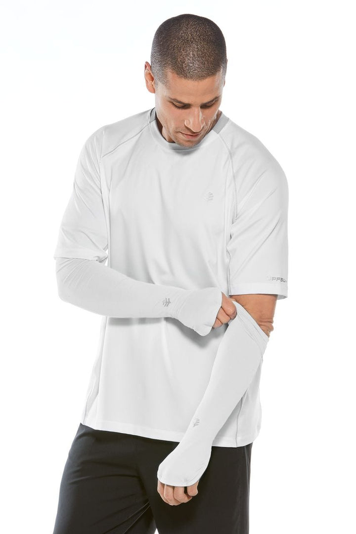 Men's Backspin Performance Sleeves | White