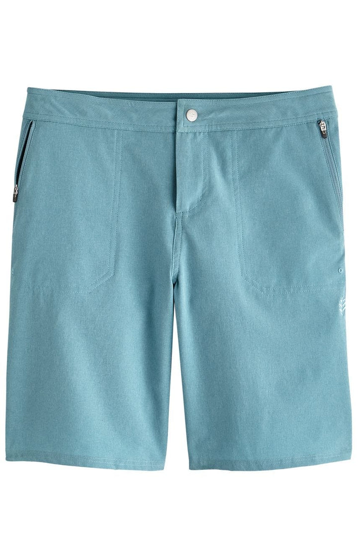 Women's Schooner Boardshorts | Marine Green Heather