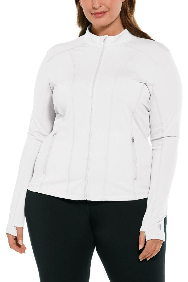 Women's Malawi Swim Jacket | White