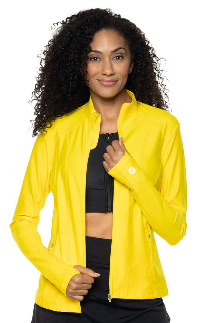 Women's Malawi Swim Jacket | Bold Yellow