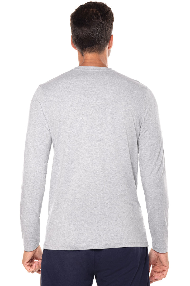 Men's Morada Everyday Long Sleeve V-Neck T-Shirt | Grey Heather