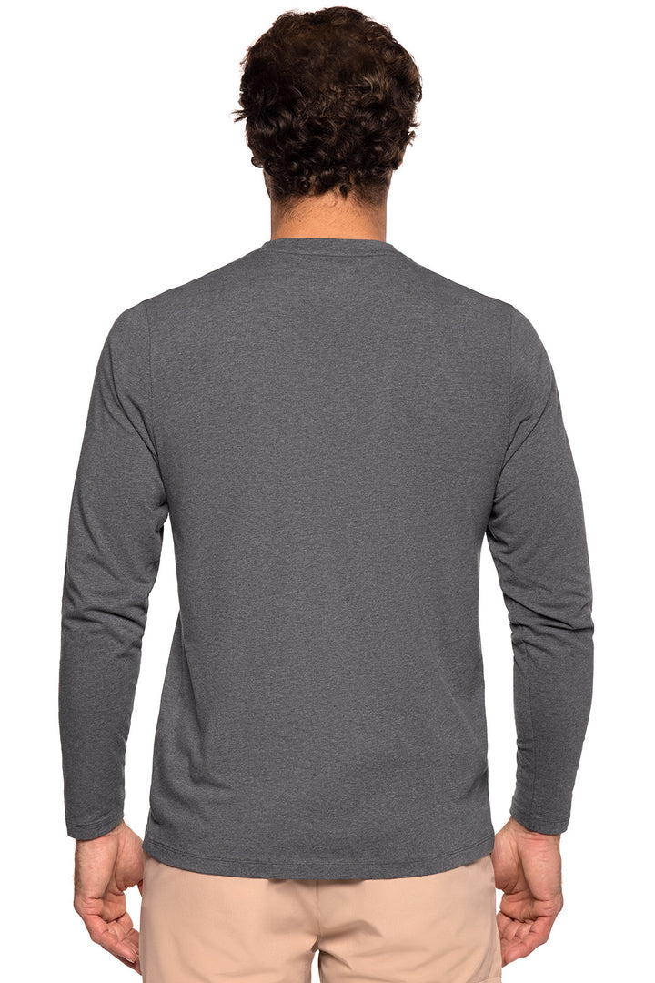 Men's Morada Everyday Long Sleeve V-Neck T-Shirt | Charcoal Heather