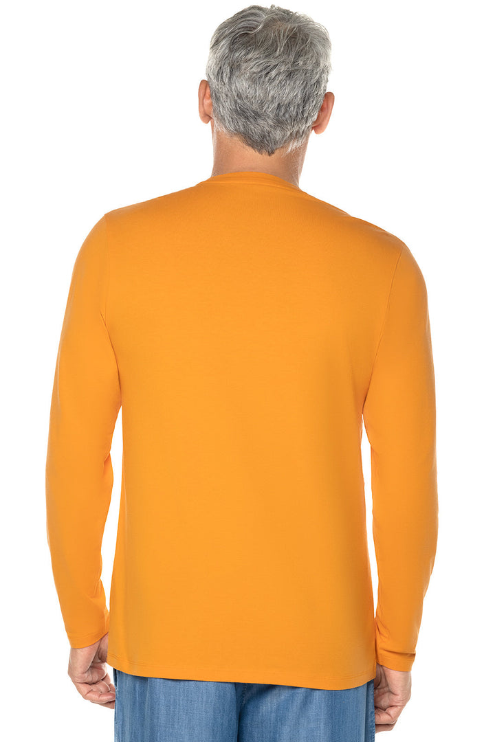 Men's Morada Everyday Long Sleeve V-Neck T-Shirt | Apricot Crush