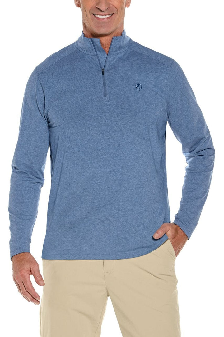 Men's Sonora Quarter-Zip | Pacific Blue Heather