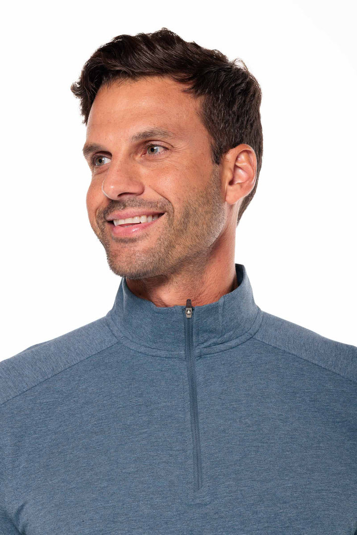 Men's Sonora Quarter-Zip | Tidal Blue Heather